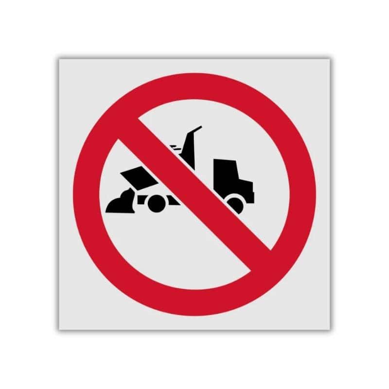 No Dumping here reflective safety sign (PV13REF)