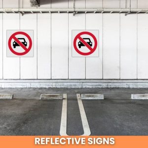 No Entry for Vehicles reflective safety sign (PV16REF)