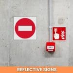 No Entry reflective safety sign (PV06REF)