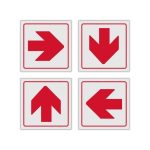 Red Arrow reflective safety sign (FB01REF)