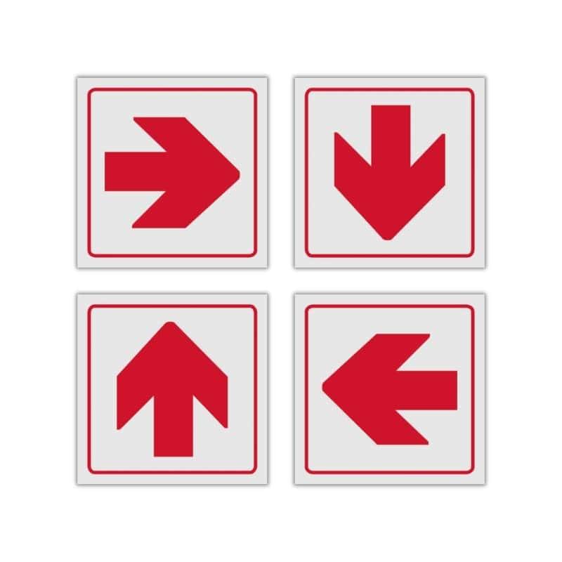 Red Arrow reflective safety sign (FB01REF)