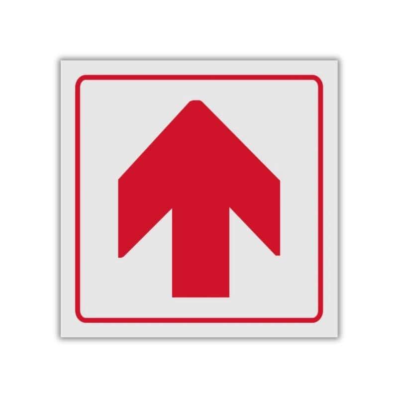 Red Up reflective safety sign (FB01REF)
