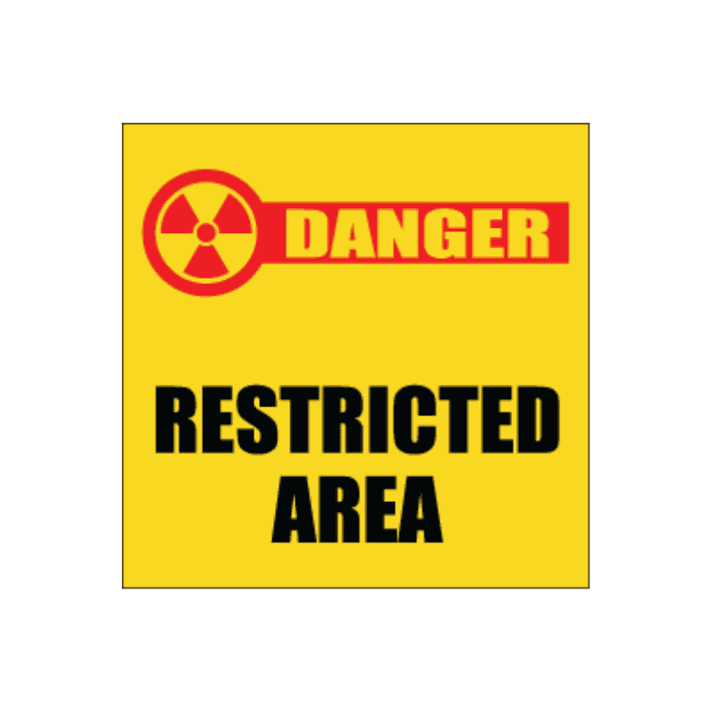 Restricted Area Sign