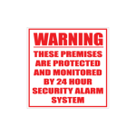 Security Alarm Sign