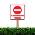 Slegs Gemagtigde Personeel Sign
