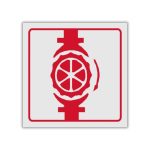 Sprinkler Valve reflective safety sign (FB06REF)