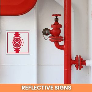 Sprinkler Valve reflective safety sign (FB06REF)