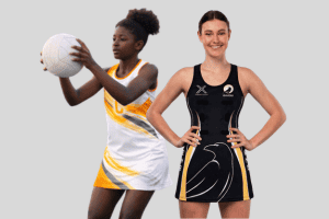 custom printed netball sportswear and apparel