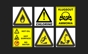hazard warning safety signs