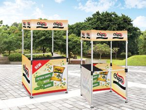 1m x 1m Sublimated Gazebo Kiosks