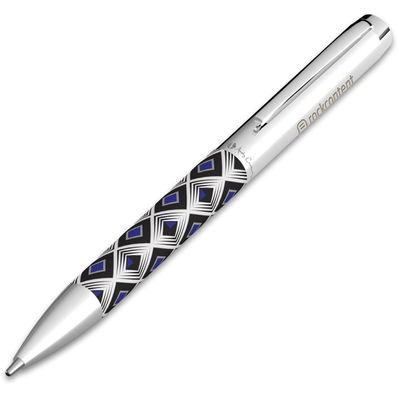 BLUE Andy Cartwright Geo Ball Pen