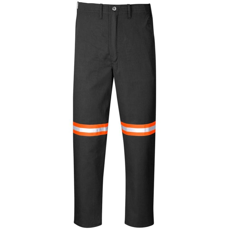 BLACK Trade Polycotton Pants - Reflective Legs - Orange Tape