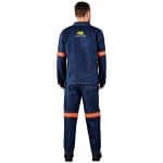 Cast Premium 100% Cotton Denim Jacket - Reflective Arms - Orange Tape