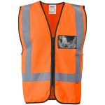 ORANGE Direction En4 Hi-Viz Reflective Full Zip Vest