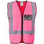 PINK Direction En4 Hi-Viz Reflective Full Zip Vest