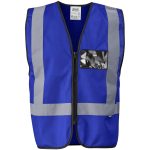 ROYAL BLUE Direction En4 Hi-Viz Reflective Full Zip Vest