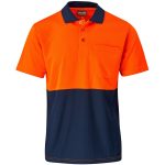 ORANGE Hazard Padded Two-Tone Hi-Viz Reflective Jacket