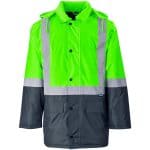 YELLOW Hazard Padded Two-Tone Hi-Viz Reflective Jacket