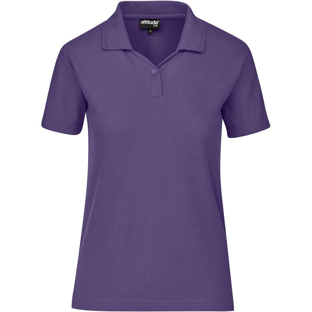 PURPLE Ladies Basic Pique Golf Shirt
