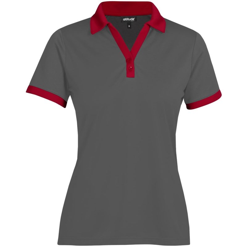RED Ladies Bridgewater Golf Shirt - Red