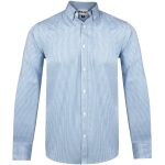 BLUE Mens Long Sleeve Edinburgh Shirt - Blue