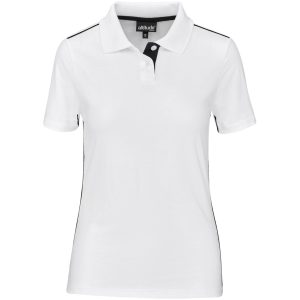 WHITE Ladies Galway Golf Shirt - White