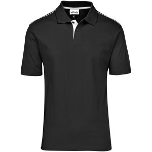 BLACK Mens Galway Golf Shirt - Black