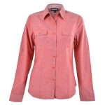 RED Ladies Long Sleeve Ruby Shirt - Red