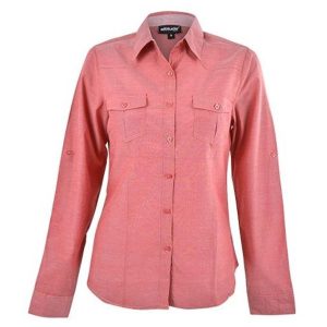 RED Ladies Long Sleeve Ruby Shirt - Red