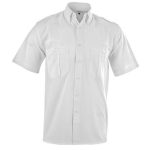 WHITE Mens Short Sleeve Tracker Shirt - White