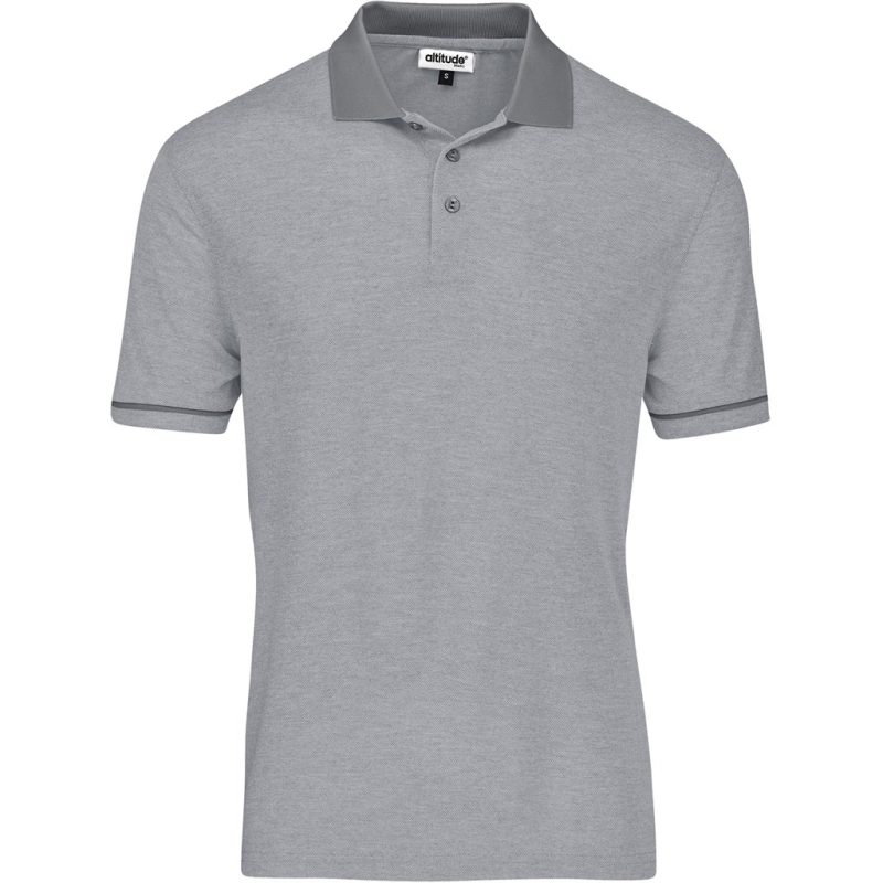 Light Grey Mens Verge Golf Shirt - Light Grey