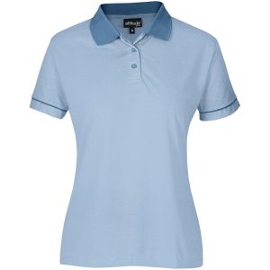 LIGHT BLUE Ladies Verge Golf Shirt - Light Blue