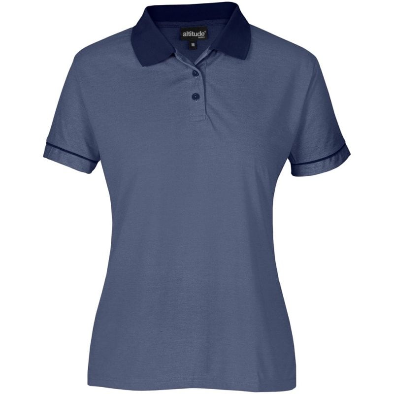 NAVY Ladies Verge Golf Shirt - Navy