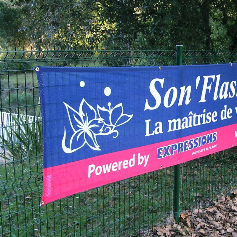 Airtex Fabric fence banner printing