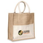 NATURAL Okiyo Kachi Jute & Cotton Tote