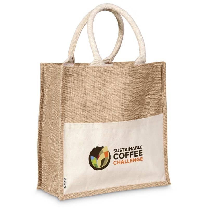 NATURAL Okiyo Kachi Jute & Cotton Tote