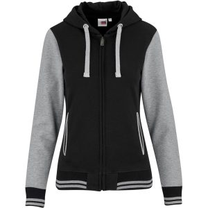BLACK Ladies Princeton Hooded Sweater - Black
