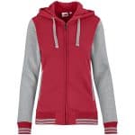 RED Ladies Princeton Hooded Sweater - Red