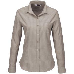KHAKI Ladies Long Sleeve Huntington Shirt - Khaki