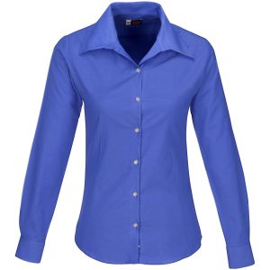 NEW BLUE Ladies Long Sleeve Aspen Shirt - New Blue