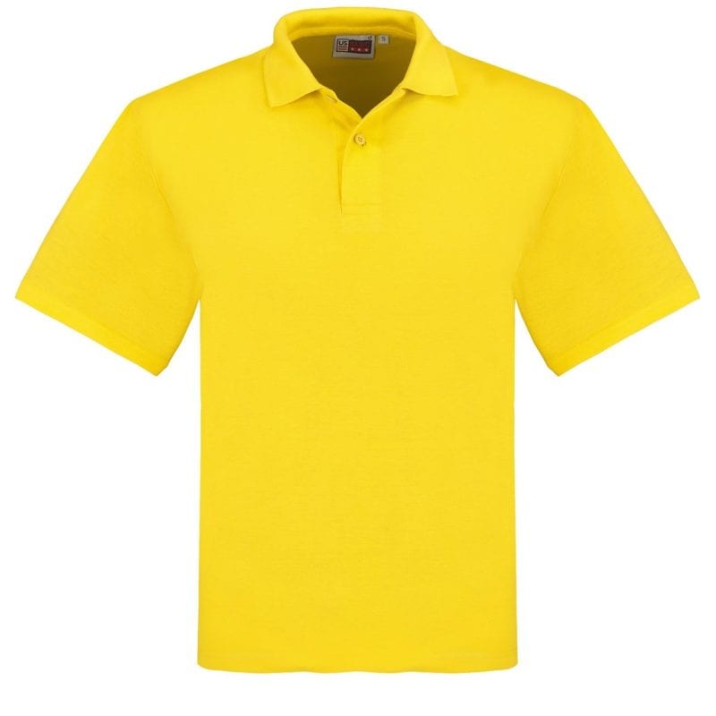 YELLOW Mens Elemental Golf Shirt - Yellow
