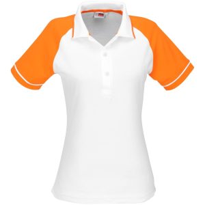 ORANGE Ladies Sydney Golf Shirt - Orange