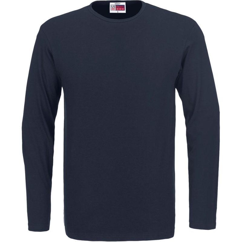 NAVY Mens Long Sleeve Portland T-Shirt