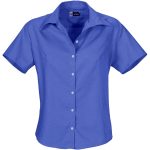 NEW BLUE Ladies Short Sleeve Aspen Shirt - New Blue