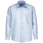 BLUE Mens Long Sleeve Washington Shirt - Blue