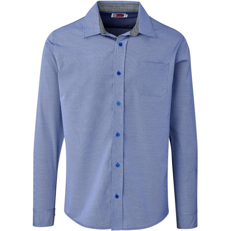ROYAL BLUE Mens Long Sleeve Coventry Shirt - Royal Blue