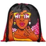 Hoppla Indian Midi Polyester Drawstring Pouch