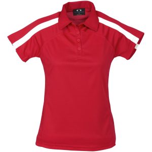 RED Ladies Monte Carlo Golf Shirt - Red