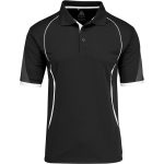 BLACK Mens Razor Golf Shirt
