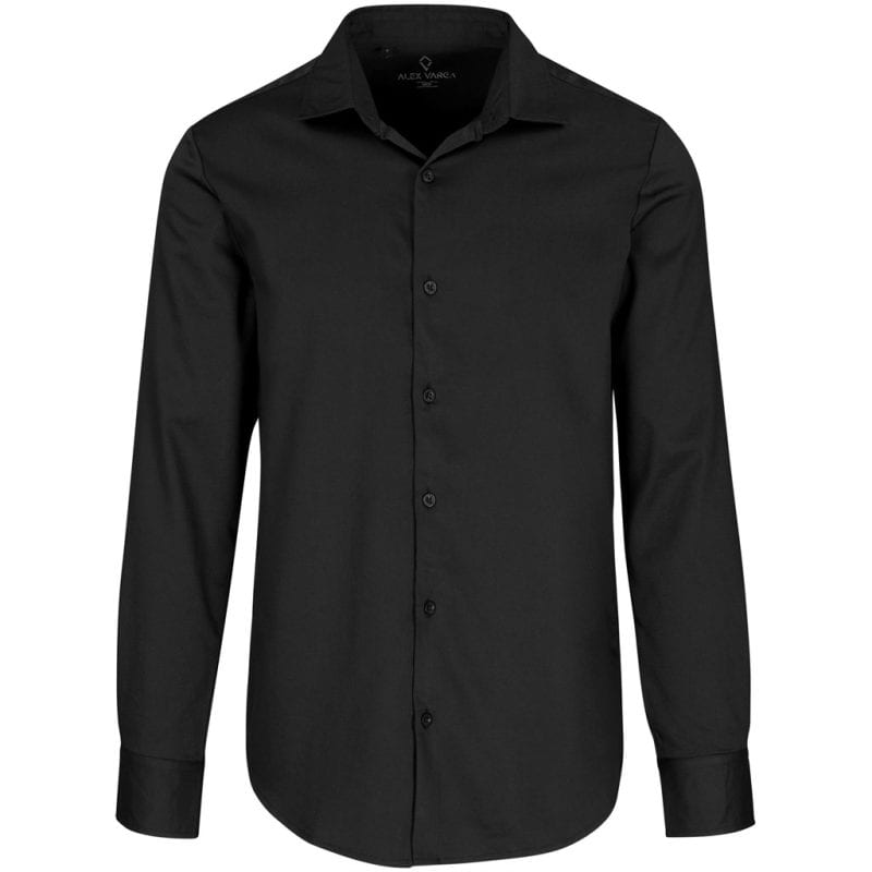 BLACK Mens Long Sleeve Alex Varga Opus Stretch Shirt